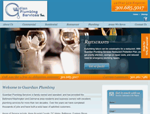 Tablet Screenshot of guardian-plumbing.com